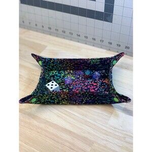 Snap-Up Dice Tray – Foldable Fabric Tray for TTRPGs - Light Speed